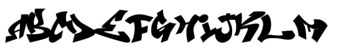 Roadart Grafiti Font UPPERCASE