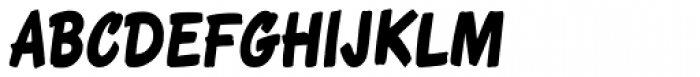 Roadbrush Condensed Italic Font UPPERCASE