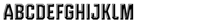 Roadhouse Bevel HL Font UPPERCASE