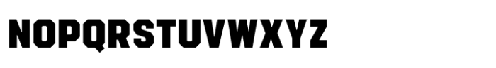 Roadhouse Bold No1 Font LOWERCASE