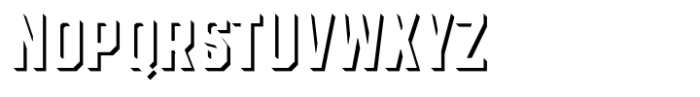 Roadhouse Extrude Full Font LOWERCASE