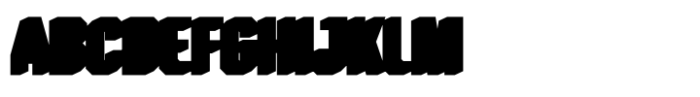 Roadhouse Extrude Shadow Font UPPERCASE