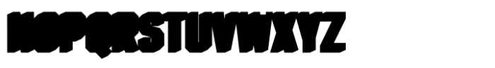 Roadhouse Extrude Shadow Font LOWERCASE