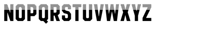 Roadhouse Half Fill Stripes Font UPPERCASE