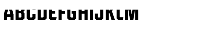 Roadhouse Half Fill Font UPPERCASE
