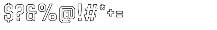 Roadhouse Outline Bold Font OTHER CHARS