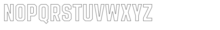 Roadhouse Outline Light Font UPPERCASE