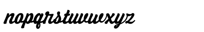 Roadhouse Script Oblique Font LOWERCASE