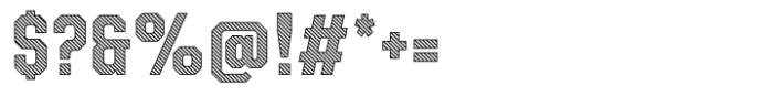 Roadhouse Stripes Outline Font OTHER CHARS