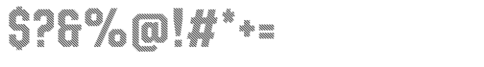 Roadhouse Stripes Font OTHER CHARS