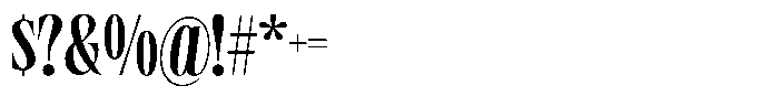 Roadminer Font OTHER CHARS