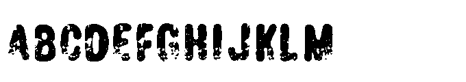Roadscript Caps Rough Font UPPERCASE