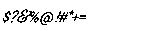 Roadscript Regular Font OTHER CHARS