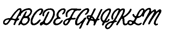Roadscript Regular Font UPPERCASE