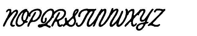 Roadscript Regular Font UPPERCASE