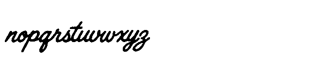 Roadscript Regular Font LOWERCASE