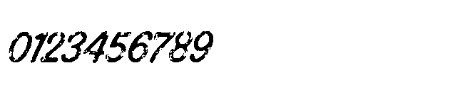 Roadscript Rough Font OTHER CHARS