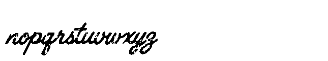 Roadscript Rough Font LOWERCASE