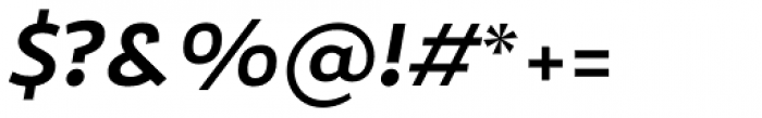 Roanne Semi Bold Italic Font OTHER CHARS