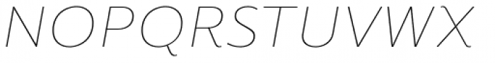 Roanne Thin Italic Font UPPERCASE
