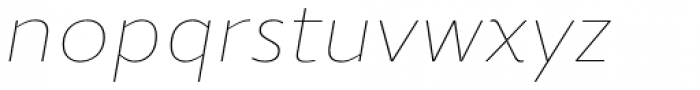 Roanne Thin Italic Font LOWERCASE