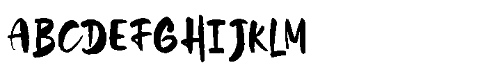 Roarety Rough Script Font UPPERCASE