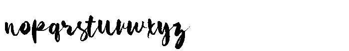 Roarety Rough Script Font LOWERCASE
