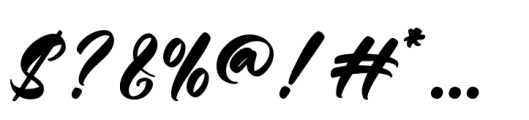 Roaring Majesty Regular Font OTHER CHARS
