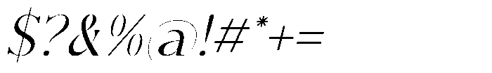 Roastirs Italic Font OTHER CHARS