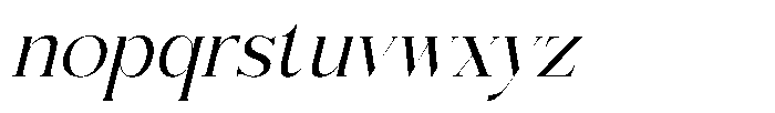 Roastirs Italic Font LOWERCASE