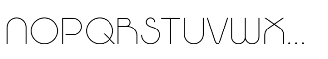 Robeaugo Thin Font UPPERCASE