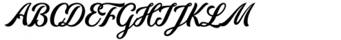 Roberts Script Regular Font UPPERCASE