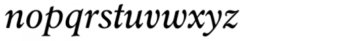 Robertson Italic Font LOWERCASE