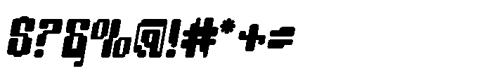 Robix Game Italic Font OTHER CHARS
