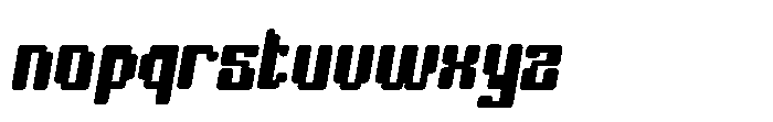 Robix Game Italic Font LOWERCASE