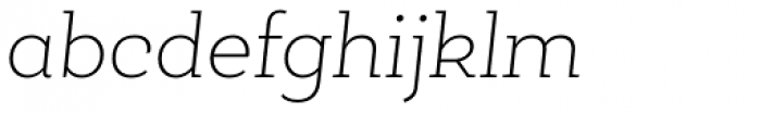 Roble Alt Thin Italic Font LOWERCASE