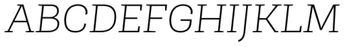 Roble Thin Italic Font UPPERCASE