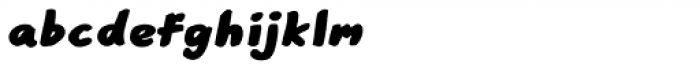 Robolt X Hand Bold Italic Font LOWERCASE