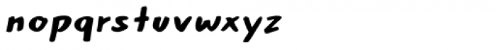 Robolt X Hand Italic Font LOWERCASE