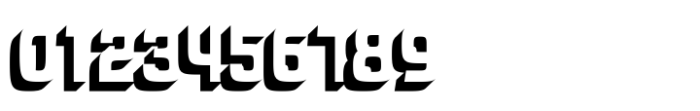 Robonix Bold-Shadow Font OTHER CHARS