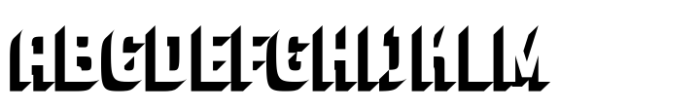 Robonix Bold-Shadow Font UPPERCASE