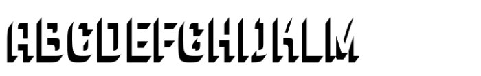 Robonix Book-Shadow Font UPPERCASE