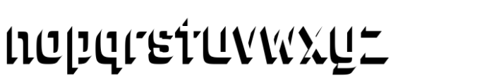 Robonix Book-Shadow Font LOWERCASE