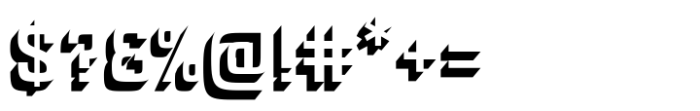 Robonix Regular-Shadow Font OTHER CHARS