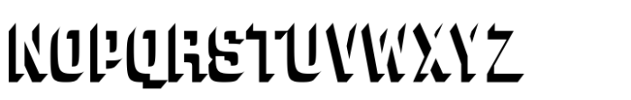 Robonix Regular-Shadow Font UPPERCASE