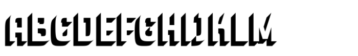 Robonix Semibold-Shadow Font UPPERCASE