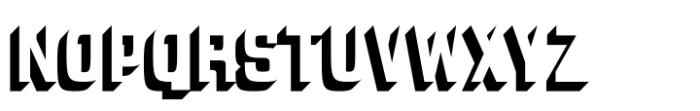 Robonix Semibold-Shadow Font UPPERCASE