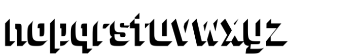 Robonix Semibold-Shadow Font LOWERCASE