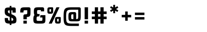 Robonix Semibold Font OTHER CHARS