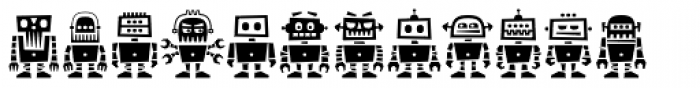 Robots ht Font LOWERCASE